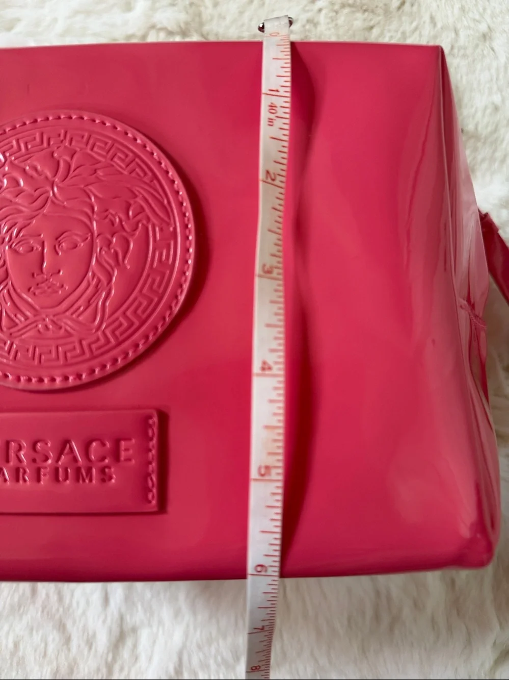 NEW Versace Hot Pink Patent Medusa Pouch